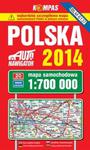 Polska 2014 Mapa samochodowa 1:700 000 w sklepie internetowym Booknet.net.pl