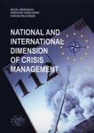 National and international dimension of crisis management w sklepie internetowym Booknet.net.pl