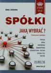 Spółki jaką wybrać Forma prawna i organizacyjna w sklepie internetowym Booknet.net.pl