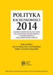 Polityka rachunkowości 2014 z komentarzem do planu kont dla jednostek budżetowych i samorządowych w sklepie internetowym Booknet.net.pl