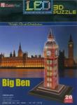 Puzzle 3D Led Zegar Big Ben w sklepie internetowym Booknet.net.pl