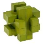 IQ-Test - Podwójny Krzyż, bambus, zielony, plastikowe pudełko w sklepie internetowym Booknet.net.pl