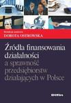 Źródła finansowania działalności a sprawność przedsiębiorstw działających w Polsce w sklepie internetowym Booknet.net.pl