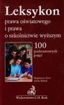 Leksykon prawa oświatowego i prawa o szkolnictwie wyższym w sklepie internetowym Booknet.net.pl