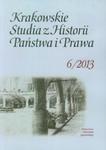 Krakowskie Studia z Historii Państwa i Prawa 6/2013 w sklepie internetowym Booknet.net.pl