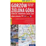 Plan miasta Gorzów Wielkopolski, Zielona Góra, Zielona Góra Nowa Sól, Świebodzin, 1:15 000 papierowa w sklepie internetowym Booknet.net.pl