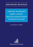 Jawność posiedzeń Sejmu i Senatu oraz jej ograniczenia w Konstytucji RP w sklepie internetowym Booknet.net.pl