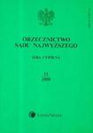 Orzecznictwo Sądu Najwyższego Izba cywilna 2008/11 w sklepie internetowym Booknet.net.pl