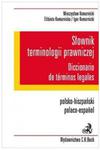 Słownik terminologii prawniczej Diccionario de terminos legales Polsko-hiszpański w sklepie internetowym Booknet.net.pl