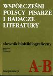 Współcześni polscy pisarze i badacze literatury. Słownik biobibliograficzny w sklepie internetowym Booknet.net.pl