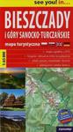 Bieszczady i Góry Sanocko-Turczańskie mapa turystyczna 1:65 000 w sklepie internetowym Booknet.net.pl