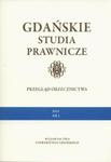 Gdańskie Studia Prawnicze Przegląd orzecznictwa 1/15 w sklepie internetowym Booknet.net.pl