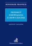 Przedmiot zobowiązania z umowy zlecenia w sklepie internetowym Booknet.net.pl