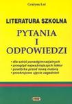 Literatura szkolna. Pytania i odpowiedzi w sklepie internetowym Booknet.net.pl