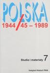 Polska 1944/45-1989 studia i materiały 7 w sklepie internetowym Booknet.net.pl