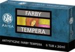 Farby tempera Artea 6 kolorów - 20 ml w sklepie internetowym Booknet.net.pl