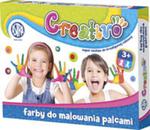 Farby do malowania palcami 4 kolory 50 ml Creativo w sklepie internetowym Booknet.net.pl