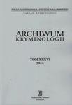 Archiwum kryminologii Tom 36 w sklepie internetowym Booknet.net.pl