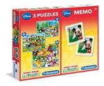 Puzzle 2x20 + 100 + Memo Myszka Miki w sklepie internetowym Booknet.net.pl