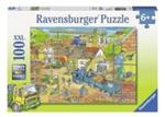 Puzzle 100 XXL Budowa domu w sklepie internetowym Booknet.net.pl