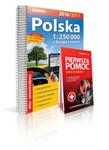 Polska atlas samochodowy 1:250 000 + Pierwsza pomoc 2016/2017 w sklepie internetowym Booknet.net.pl