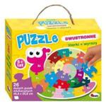 Puzzle dwustronne Literki wyrazy ślimak w sklepie internetowym Booknet.net.pl