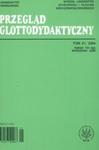 Przegląd Glottodydaktyczny t. 21/2004 w sklepie internetowym Booknet.net.pl