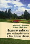 Udokumentowana historia Ogrodu Botanicznego Uniwersytetu im. Adama Mickiewicza w Poznaniu w sklepie internetowym Booknet.net.pl