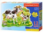 Puzzle MAXI Konturowe: Cows on a Meadow 12 w sklepie internetowym Booknet.net.pl