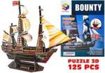 Puzzle 3D Kreatywne Duży Statek Bounty 125pcs w sklepie internetowym Booknet.net.pl