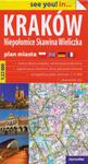 Plan miasta. Kraków, Niepołomice, Skawina, Wieliczka. 1:22 000 papierowy w sklepie internetowym Booknet.net.pl