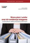 Wzory pism i umów oraz ich ewidencja księgowa w jednostkach sektora finansów publicznych w sklepie internetowym Booknet.net.pl