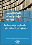 Podatek VAT w instytucjach kultury 2016 w sklepie internetowym Booknet.net.pl