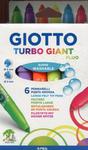 Giotto Flamastry Turbo Giant Fluo 6 sztuk w sklepie internetowym Booknet.net.pl