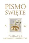 Pismo Święte Starego i Nowego Testamentu Białe Pamiątka Sakramentu Małżeństwa w sklepie internetowym Booknet.net.pl