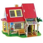 Puzzle 3D Drewniany dom z meblami w sklepie internetowym Booknet.net.pl