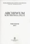 Archiwum kryminologii Tom XXXVII 2015 w sklepie internetowym Booknet.net.pl