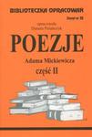 Biblioteczka Opracowań Poezje Adama Mickiewicza cz. II. B.38 w sklepie internetowym Booknet.net.pl