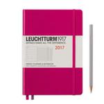 Kalendarz tygodniowy z notatnikiem 2017 Medium malinowy Leuchtturm1917 w sklepie internetowym Booknet.net.pl