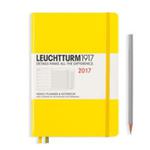 Kalendarz tygodniowy z notatnikiem 2017 Medium cytrynowy Leuchtturm1917 w sklepie internetowym Booknet.net.pl