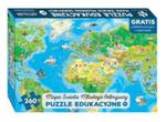 Mapa świata Młodego Odkrywcy Puzzle edukacyjne dla dzieci w sklepie internetowym Booknet.net.pl