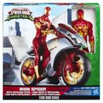 Spider-Man Iron Spider z motocyklem figurka 30 cm w sklepie internetowym Booknet.net.pl