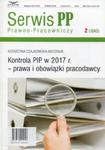 Kontrola PIP w 2017 r - prawa i obowiązki w sklepie internetowym Booknet.net.pl