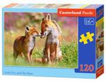 Puzzle Little Fox and His Mum 120 w sklepie internetowym Booknet.net.pl