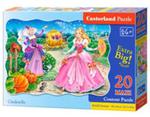 Puzzle Maxi Konturowe Cinderella 20 w sklepie internetowym Booknet.net.pl