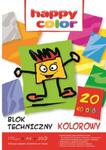 Blok techniczny kolorowy A4, 20 arkuszy 20 sztuk w sklepie internetowym Booknet.net.pl