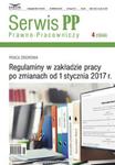 Regulaminy w zakładzie pracy po zmianach od 1 stycznia 2017 w sklepie internetowym Booknet.net.pl