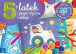 5-latek rysuje, wycina i nakleja. Książeczka edukacyjna dla kreatywnego dziecka w sklepie internetowym Booknet.net.pl