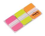 Zakładki indeksujące POST-IT do archiwizacji (686-PGOEU), PP, silne, 38x25mm, 3x22 kart., mix kolor w sklepie internetowym Booknet.net.pl