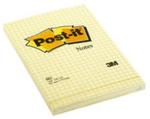 Bloczek samoprzylepny POST-IT w kratkę (662), 102x152mm, 1x100 kart., żółty w sklepie internetowym Booknet.net.pl